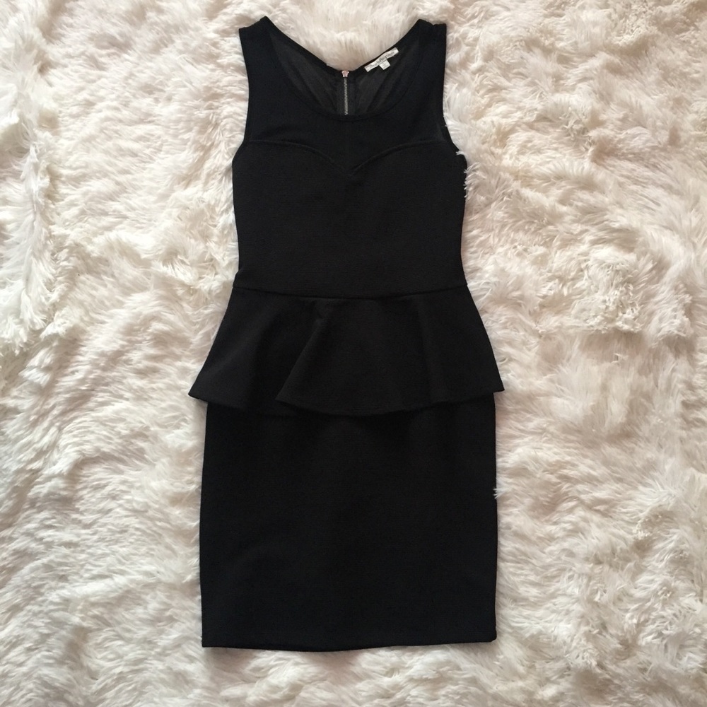Charlotte Russe Black Peplum Dress